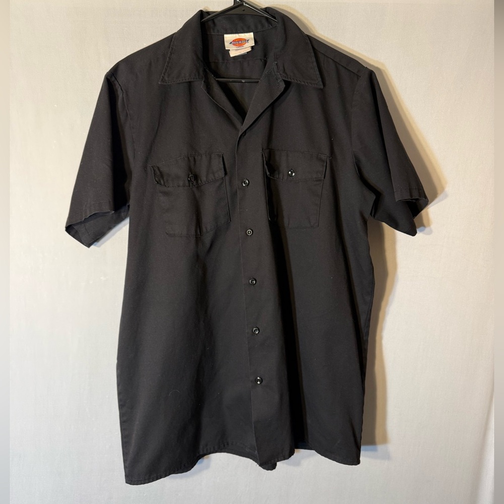 Dickies Men's Charcoal Casual Button Down Shirt